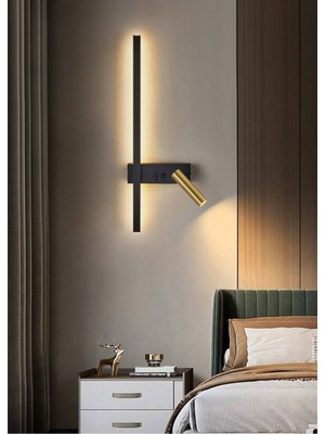 Renkli Gold Kaplamalı Ledli Duvar Aplik, Otel, Salon, Yatak Odası Dekoru