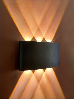 Çift Taraflı Günışığı Aplik Siyah, Şık ve Fonksiyonel Tasarım ile Ev Dekorunuza Şıklık Katın