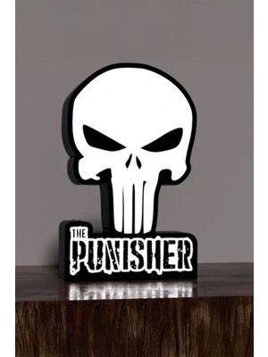 Renkli Punisher Tasarımlı Şık Gece Lambası, Çocuk ve Yetişkinler Için Göz Alıcı Aydınlatma