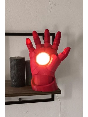 Çok Renkli Iron Man Tasarımlı Gece Lambası, Odaya Neşe Katacak Renkli Aydınlatma