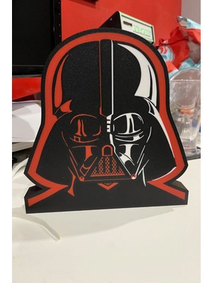 Renkli Darth Vader Tasarımlı Güzel Gece Lambası, Yumuşak Işıkli Dekorasyon Ürünü