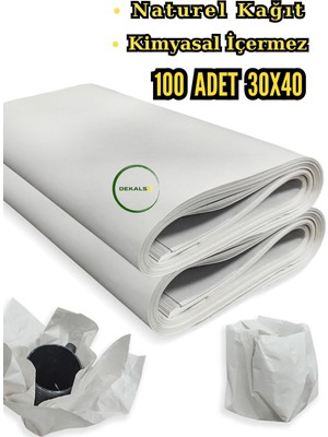 100 Adet 30X40 Tabak Bardak Eşya Sarma Koruma Taşıma Taşınma Paketleme Ambalaj Kağıdı