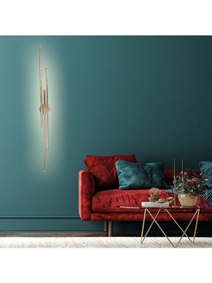 Beyaz Renkli Üçlü LED Aplik, 106 Cm, Gün Işığı, Şık ve Modern Dekorasyon Parçası