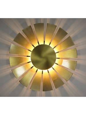 Şık Eskitme Kaplama Modern Aplik Kahverengi, Evinize Zarif Dokunuş