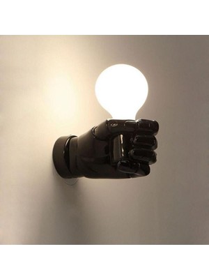 Siyah Duvar Aydınlatma Aplikasyonu, Ev ve Bahçe Dekorasyonu Için Şık Tasarım