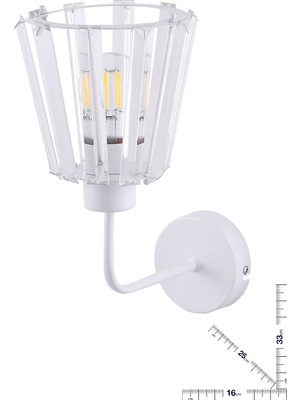 Beyaz Kristal Taşlı Aplik, Şık ve Zarif Dekoratif Süsleme Parçası