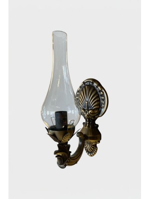 Kahverengi Eskitme Lale Aplik, Şık ve Doğal Dekoratif Seçim.