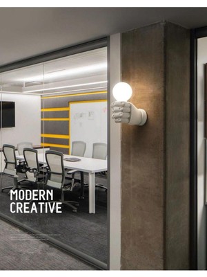 Şık Beyaz Duvar Lambası, Ev ve Bahçe Için Zarif Aydınlatma Dekoru