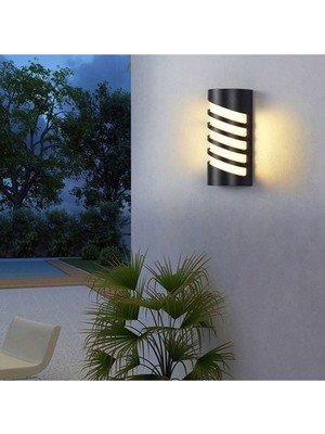 12W Siyah Dış Mekan Duvar Aydınlatması Günışığı 3000K