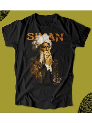 Butişört ' Osmanlı Serisi - Mimar Sinan'  Baskılı 'regular-Fit' Unisex Tişört