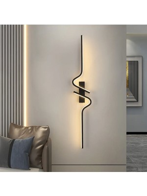 Modern 3 Renk Aydınlatmalı 24CM Aplik Antrasit Gövde, 3 Yıl Garanti