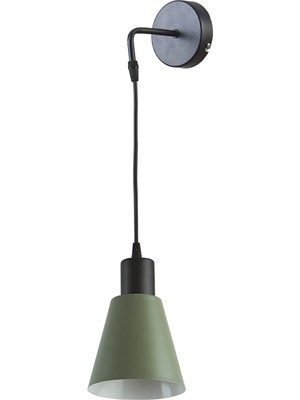 Şık Yeşil Metal Aplik, Modern Salon, Mutfak ve Cafe Dekorasyonu Için Ideal