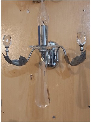 Bej Renkli Lale Model Kristal Aplik, Şık ve Zarif Aydınlatma Parçası