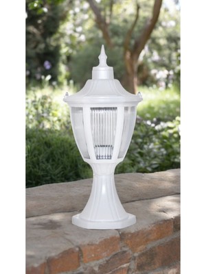Beyaz E27 Duylu Set Üstü Dekoratif Bahçe ve Teras Duvar Aydınlatma