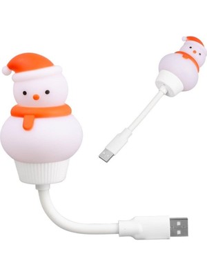 Renkli Esnek Usb'li Çocuk Gece Lambası, Tatlı ve Güzel Uyku Için Idealdir