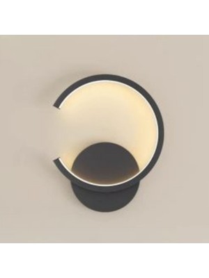 Şık Siyah Modern LED Aplik, Evinize Zarif Dokunuş