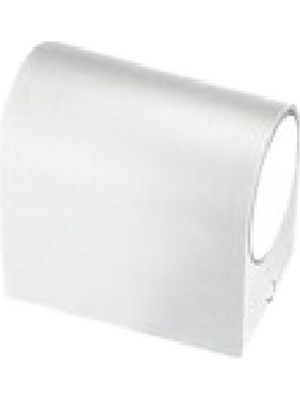 Beyaz Tek Taraflı Işık Süzmeli Bahçe Aplik, Şık ve Modern Bahçe Dekoru Sağlar.