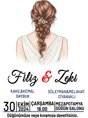 Düğün Davetiyesi Kına Davetiyesi Kişiye Özel Davetiye Tasarımı #14