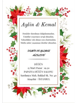 Davetiye , Düğün Davetiyesi , Nişan Davetiyesi