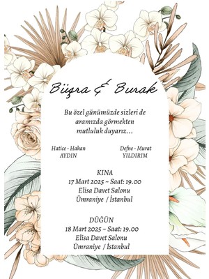 Davetiye , Düğün Davetiyesi , Nişan Davetiyesi