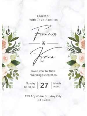 Davetiye, Düğün Davetiyesi, Nikah Davetiyesi, Nişan Davetiyesi