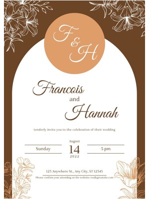 Davetiye, Düğün Davetiyesi, Nikah Davetiyesi, Nişan Davetiyesi