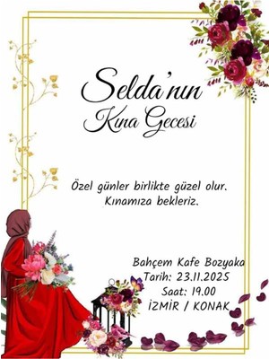 Kına Davetiye - Kına Davetiyesi - Davetiye   M11