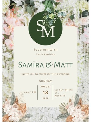 Davetiye, Düğün Davetiyesi, Nikah Davetiyesi, Nişan Davetiyesi