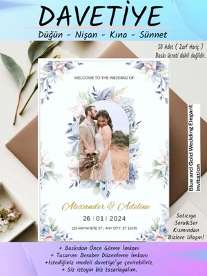 Düğün Davetiyesi, Nişan Davetiyesi , Davetiye