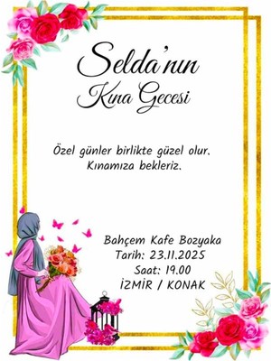 Kına Davetiye - Kına Davetiyesi - Davetiye