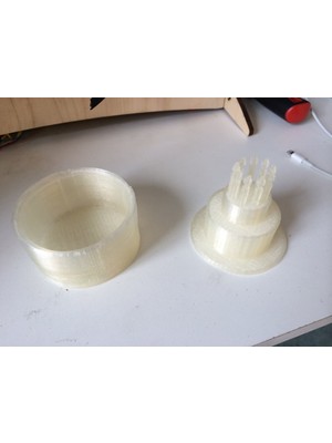 BYR 9 Mum W/ Doğum Günü Pastası Mücevher Kutusu (Plastik Aparattır!!!) 3D