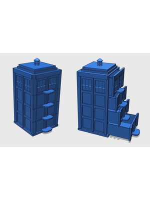 BYR Organizatör Tardis (Plastik Aparattır!!!) 3D