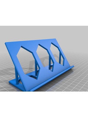 BYR Tecsun PL-880 Radyo Alıcısı Için Eğim Standı (Sadece Plastik Aparattır!!!) 3D