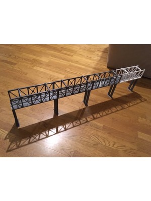 BYR Ho Ölçekli Elektrikli Tren Köprüsü (Sadece Plastik Aparattır!!!) 3D