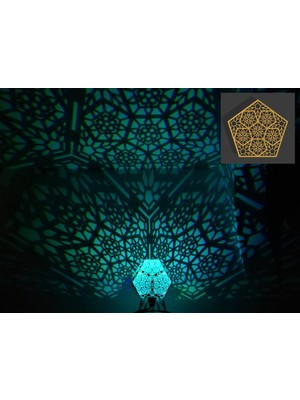 BYR Beşgen Gül Gölge Lambası V1.0 (Sadece Plastik Aparattır!!!) 3D