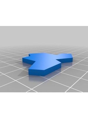 BYR Aperiodik "şapka" (Veya "tişört" Veya "einstein") Monotil (Sadece Plastik Aparattır) 3D