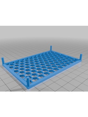 BYR Banyo Düzenleyici Çekmecesi Için Petek Tepsisi 98 mm x 67 mm x 12 mm (Sadece Plastik Aparattır!!!) 3D