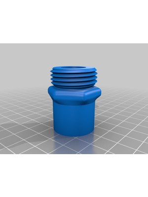 BYR Musluk Havalandırıcı Adaptörü Bahçe Hortumu 11/16-27X5/8-11.5 (Sadece Plastik Aparattır!!!) 3D