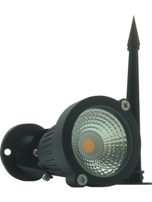 LED Kazıklı Bahçe Armatürü Amber Işık Siyah, Dayanıklı ve Estetik Aydınlatma
