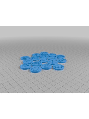 BYR Netrunner Sembolü Paraları (Sadece Plastik Aparattır!!!) 3D