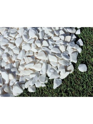 Beyaz Dolomit Taşı 3 Kg, 1-2 Cm, Bahçe, Çakıl, Saksı, Akvaryum, Teraryum Için Ideal