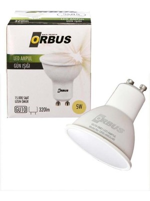 5W Beyaz GU10 LED Ampul, 300LM, 15.000 Saat Uzun Ömürlü Enerji Tasarrufu