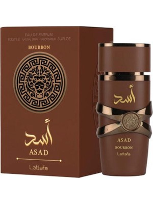 Lattafa Asad Bourbon 100 ml EDP Erkek Parfüm Meyvemsi Koku ile Güçlü ve Sofistike İmza