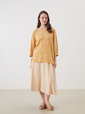 Lc Waikiki Yeni Sezon Beli Lastikli Dokulu A Kesim Etek - S5R252Z8