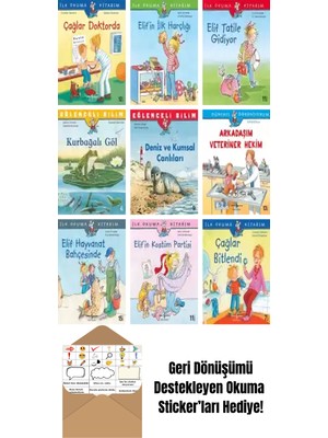 E. Gözde Dönmez 9 Kitap Seti + Okuma Sticker'ları