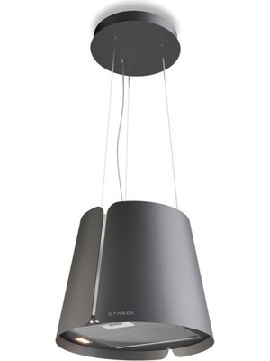 Faber Beat Dg Matt F45 Mat Koyu Gri Ada Tipi Davlumbaz