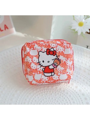 Kırmızı Çok Amaçlı Çanta: Makyaj, Toka ve Günlük Kullanım Için Şık ve Sevimli Tasarım