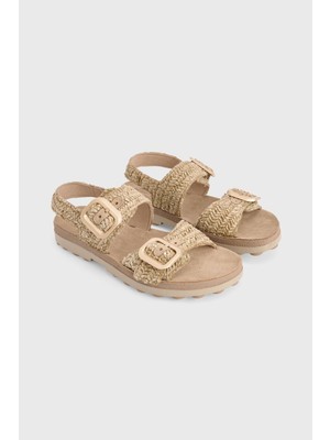 Love My Body Rafya Sandalet Bej 165L9616000