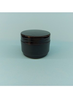 25 ml Siyah Mini Boş Pomat-Krem Kutu, 100 Adet Set