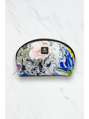 Yeşil Şık Makyaj Çantası, Pratik ve Kullanışlı Tasarım, Tarz Sahibi Aksesuar